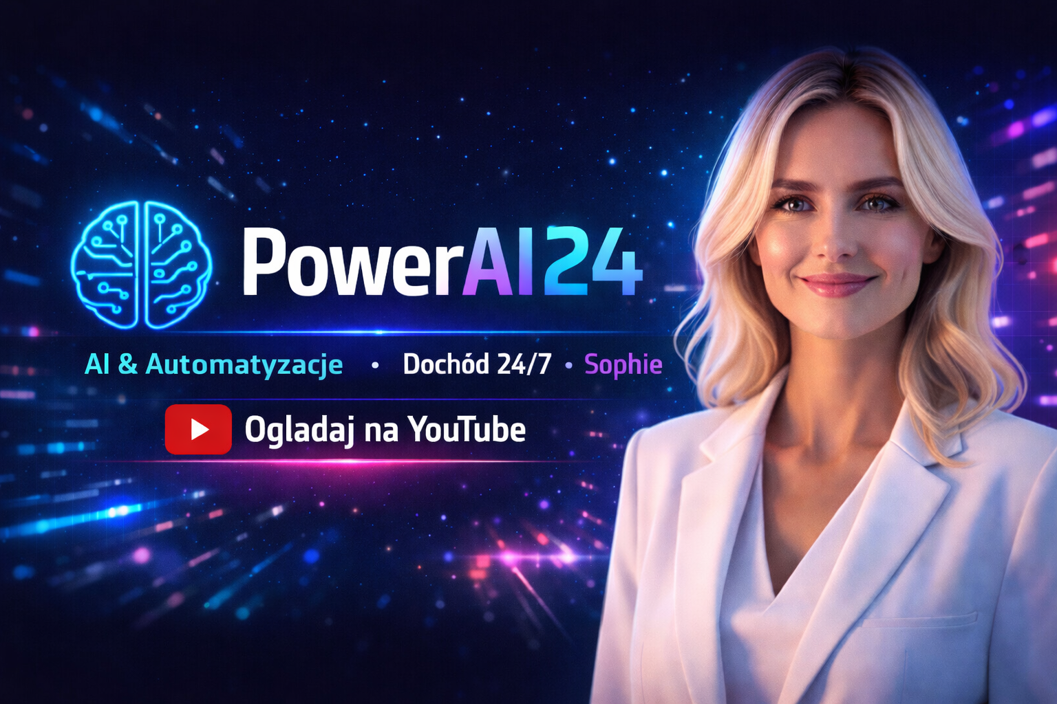 PowerAI24 — Sophie, AI & Automatyzacje, Dochód 24/7